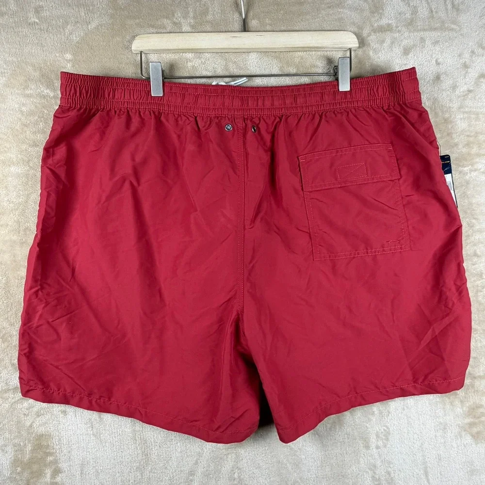 Polo Ralph Lauren NWT Mens 3XB Swim Trunks Red Chili Pepper Mesh Lined Pony Logo